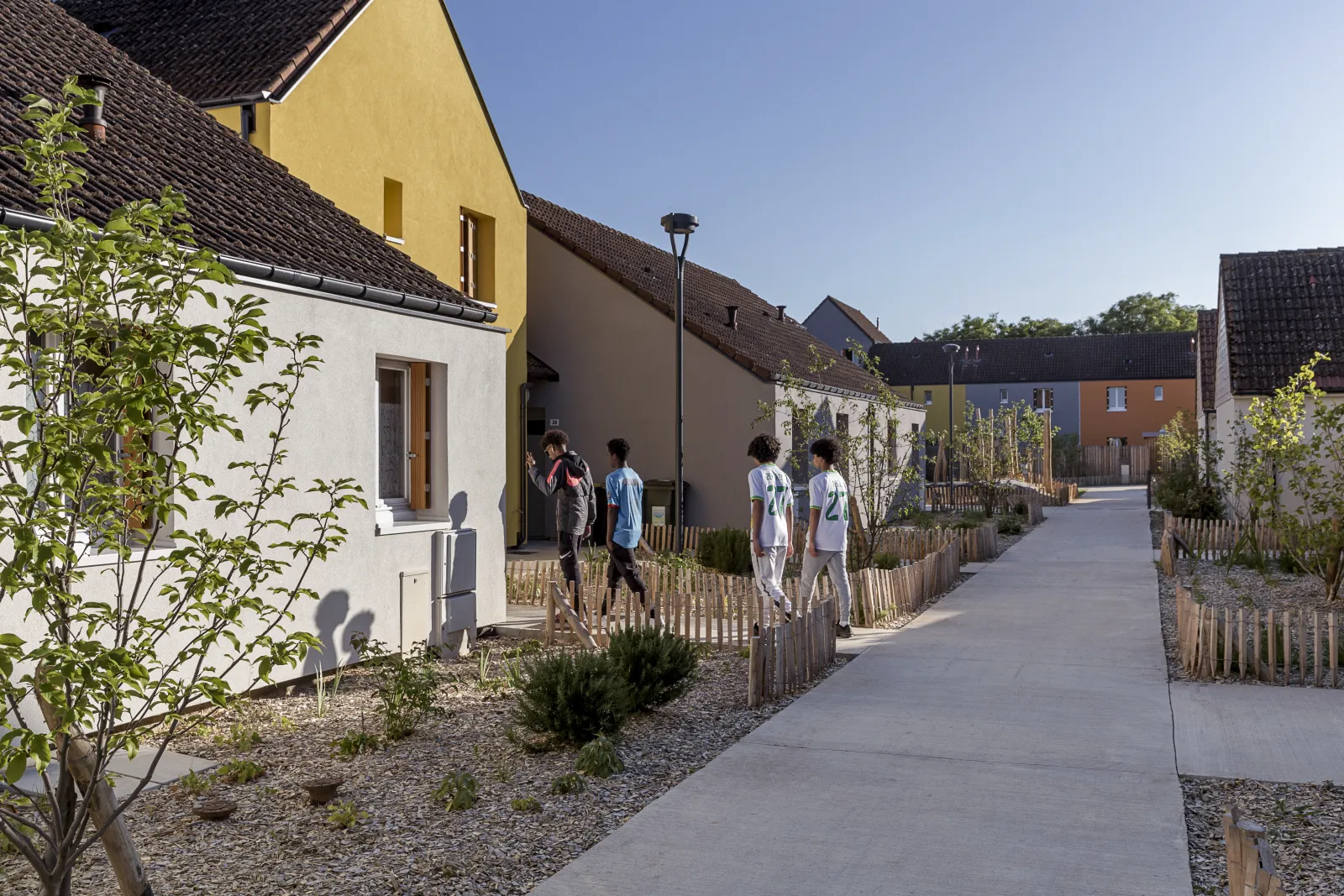 Maisons individuelles, locatif social ©Pierre-Yves Brunaud